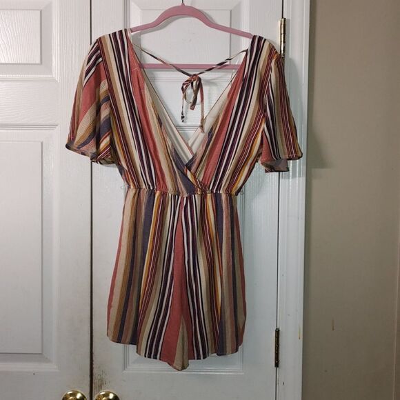 Trixxi striped short romper Sz XXS - Picture 4 of 8